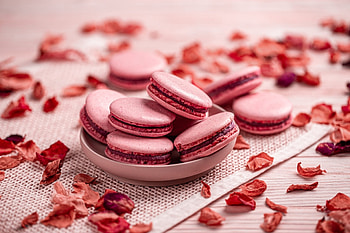 Macaron, sweet, food, cream HD wallpaper