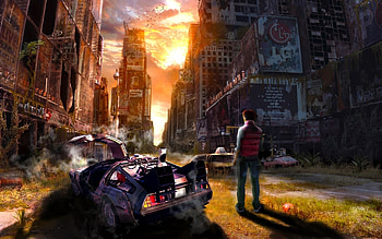 Landscape, Cities, Auto, People, Fantasy, Men HD wallpaper