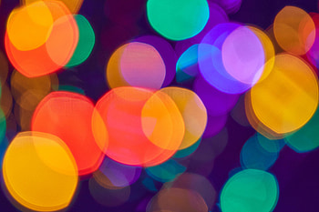 Circles, bokeh, colorful HD wallpaper