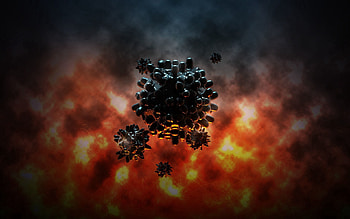 Abstract, Explosion, Graphics, Mini, Creative HD wallpaper