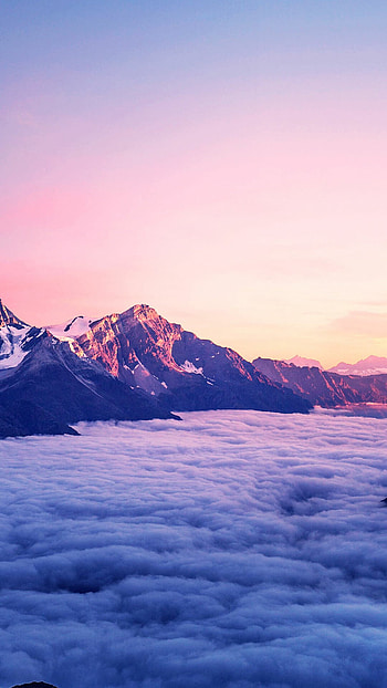 Captivating mountain range, Breathtaking views, Majestic peaks, Nature's wonders HD phone wallpaper