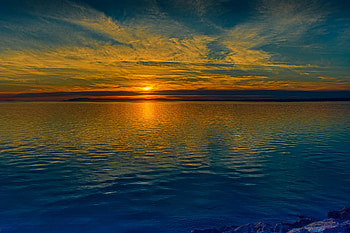 Rivers Sunrises And Sunsets, river, sunrise, sunset, nature HD wallpaper