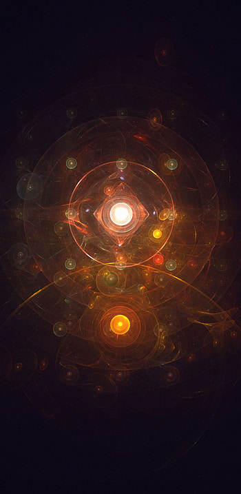 Abstract, Patterns, Circles, Fractal, Glow HD phone wallpaper