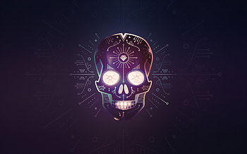 Hardwell and Kura Calavera, hardwell, music, skull HD wallpaper