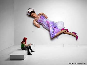 Girl on Wall, cool, graphy HD wallpaper