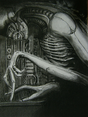 H.R. Giger, Dark and sinister, Artistic horror, Fantastical nightmares HD phone wallpaper