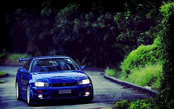 Skyline BNR34, Nissan Skyline R34 HD wallpaper