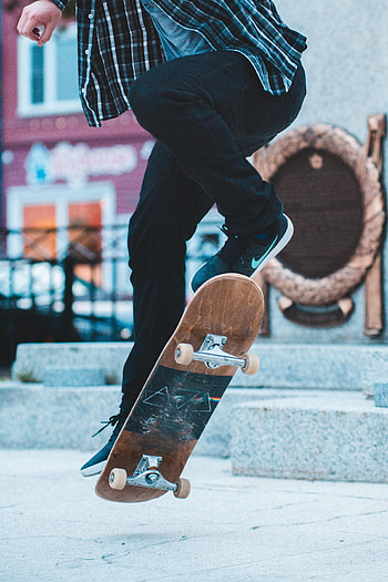 Miscellanea, Miscellaneous, Legs, Sneakers, Trick, Skateboard HD phone wallpaper