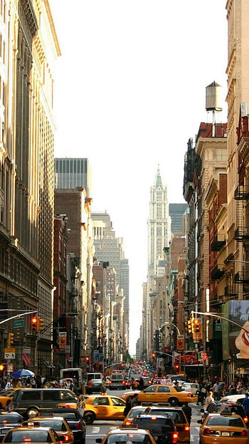 New York, Manhattan street, 6 , City view HD phone wallpaper
