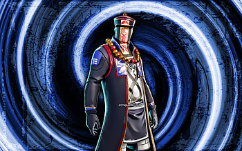 Paradox, blue grunge background, Fortnite, vortex, Fortnite characters, Paradox Skin, Fortnite Battle Royale, Paradox Fortnite HD wallpaper