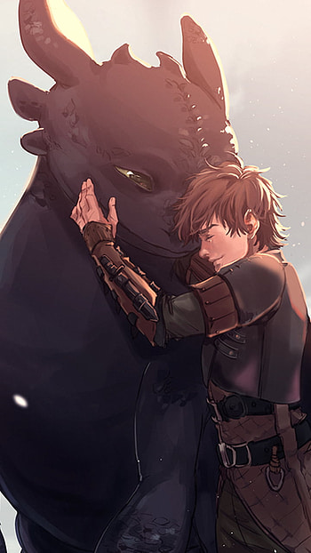 Hidden World: Hiccup & Toothless — , dragon, Toothless (How to Train Your Dragon), Hiccup (How to Train Your Dragon), movie, How to Train Your Dragon: The Hidden World HD phone wallpaper