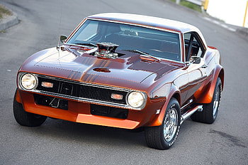 Auto, Chevrolet, Cars, Front View, 1968, Camaro HD wallpaper