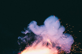 Smoke, Sparks, Miscellanea, Miscellaneous, Dark Background HD wallpaper