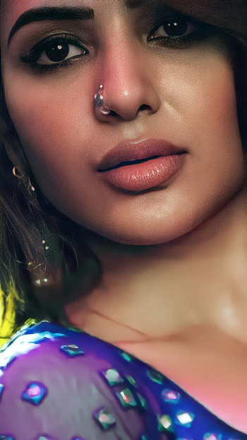 Samantha Akkineni, nose, organ, Pushpa HD phone wallpaper
