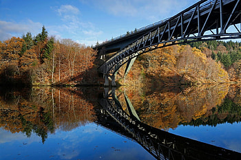 Loch Faskally Bridge - Scotland, Scotland, Loch Faskally Bridge, Scottish Bridges, Faskally Bridge HD wallpaper
