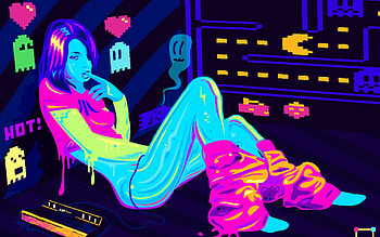 Retro Girl [] HD wallpaper