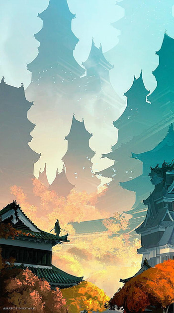 Japanese Painting, Ancient Japan HD phone wallpaper