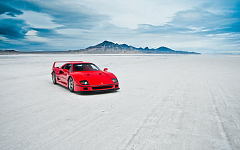 Cars, Lake, Car, Machine, Ferrari F40 HD wallpaper