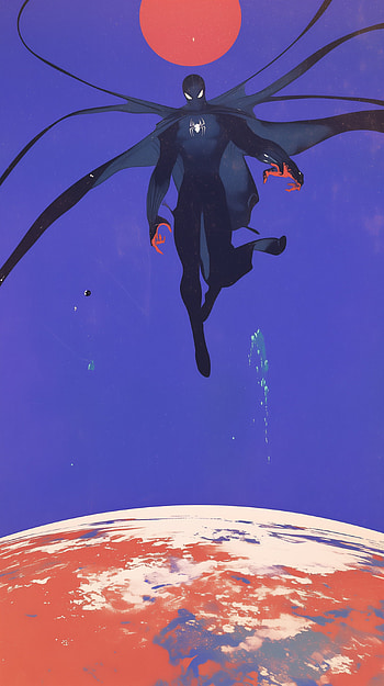 Spider-Man Superhero , Comic, spider man, superhero, Minimalist Comic HD phone wallpaper