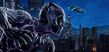 Black panther, movie, superhero, pink suit HD wallpaper
