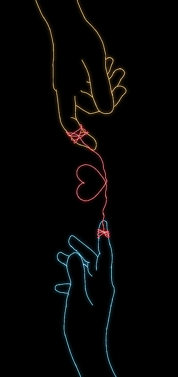 Love, amor, neon, Companheiro HD phone wallpaper