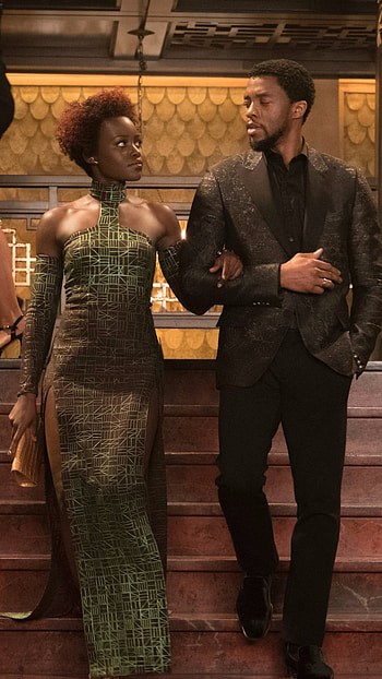 Black Panther, Chadwick Boseman, Lupita Nyong'o, Movies HD phone wallpaper
