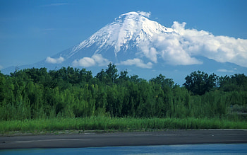 Nature, Forest, Volcano, Kamchatka HD wallpaper