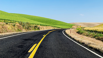 road, fun, field, cool, nature HD wallpaper