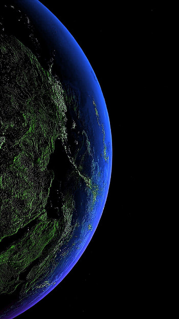 Apple Earth . earth, Galaxy , Dark , iOS Earth HD phone wallpaper