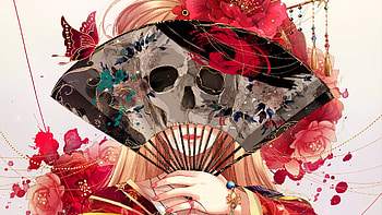 Anime girl, artwork, traditional HD wallpaper