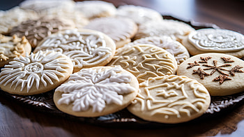 Artistic Decorated Cookies, food, Sugar Cookie, cookie, holiday, dessert HD wallpaper