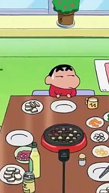 Shinchan Family, Dining Table HD phone wallpaper