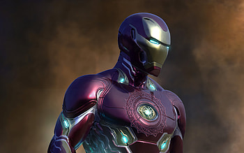 IronMan, superheroes, DC Comics, Iron Man, darkness, 3D art, Iron Man HD wallpaper