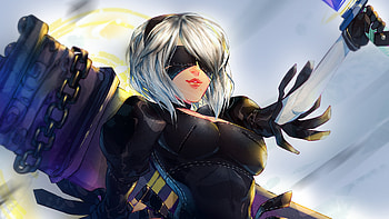 2b Nier Fanart, nier-automata, games, artist, artwork, digital-art, deviantart HD wallpaper