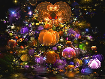 Love, colors, heart, forms, light HD wallpaper