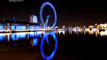 London Eye River Thames, world, london, nature HD wallpaper
