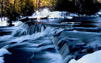 Bubbling Brook, blue, rapids, rocks HD wallpaper
