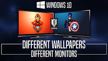Set Different on Multiple Monitors in Windows 10 (Simple How to) - YouTube HD wallpaper