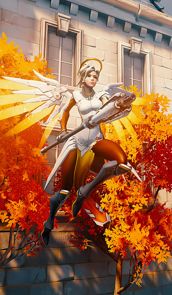 Mercy Soars: Overwatch , video game, Overwatch, Mercy (Overwatch) HD phone wallpaper