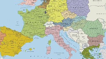 Europe, Map HD wallpaper