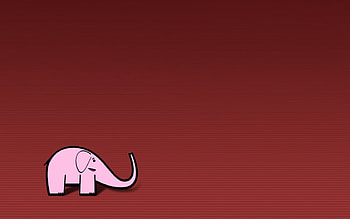 Pinky, pink, cartoon, abstract, elephant, vector HD wallpaper
