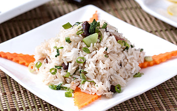 Food, Vegetables, Iris, Serving, Risotto HD wallpaper