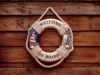 Words, Wooden, Wood, Inscription, Circle, Rope, Welcome HD wallpaper