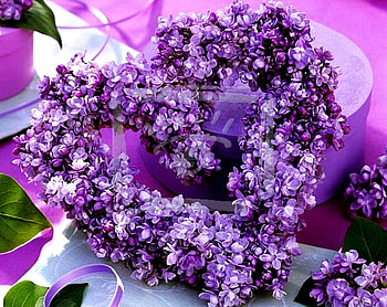 purple floral heart, floral, purple, heart, nice HD wallpaper