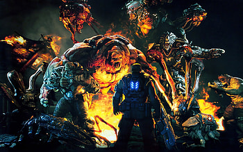Locust Horde, Gears of War HD wallpaper