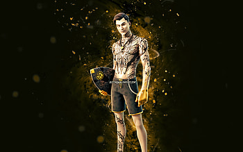 Sunglasses Off Midsummer Midas, , yellow neon lights, Fortnite Battle Royale, Fortnite characters, Sunglasses Off Midsummer Midas Skin, Fortnite, Sunglasses Off Midsummer Midas Fortnite HD wallpaper