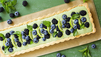 Fruit pie, Mint HD wallpaper
