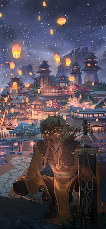 Xiao — Liyue Lantern Festival (Genshin Impact ), Xiao (Genshin Impact), video game, Genshin Impact HD phone wallpaper