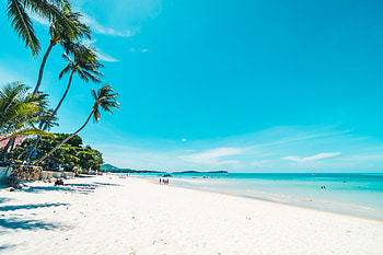 Summer Beach, sea, chair, sky, sand HD wallpaper