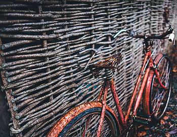 Miscellanea, Miscellaneous, Fence, Bicycle, Wicker, Braided HD wallpaper